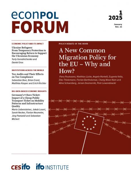 EconPol Forum 1/2025 - Panu Poutvaara, Matthias Lücke, Angelo Martelli, Eugenia Vella, Eiko Thielemann, Florian Bartholomae, Chang Woon Nam and Alina Schoenberg, Jeroen Doomernik, Piotr Lewandowskiwa